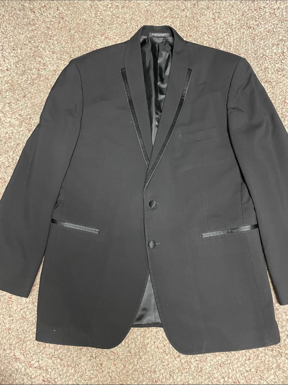 After six Classic Black Men's Tuxedo Blazer